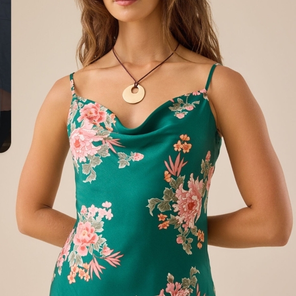 Altar'd State Green Floral Maxi Dress - Picture 6 of 12